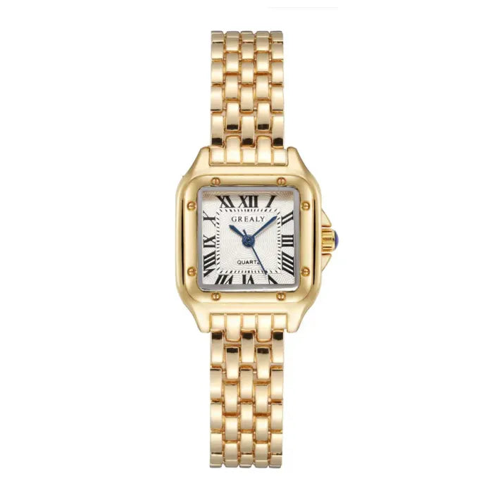 Luxe Square Face (Stainless Steel) Watch