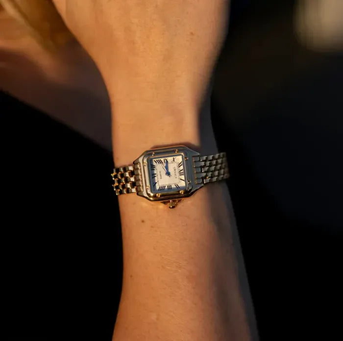 Luxe Square Face (Stainless Steel) Watch